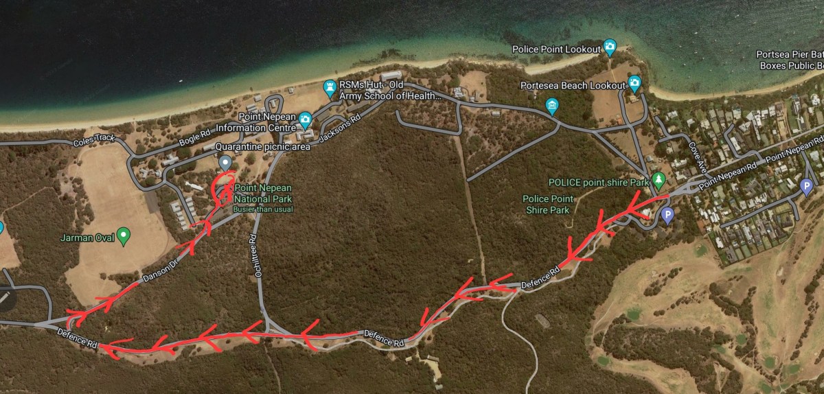 Quarantine Station Ghost Tour map